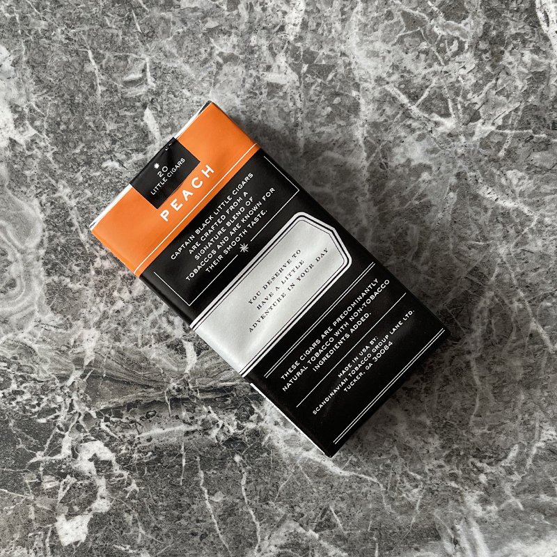 Captain Black Peach Little Cigars - Image 2